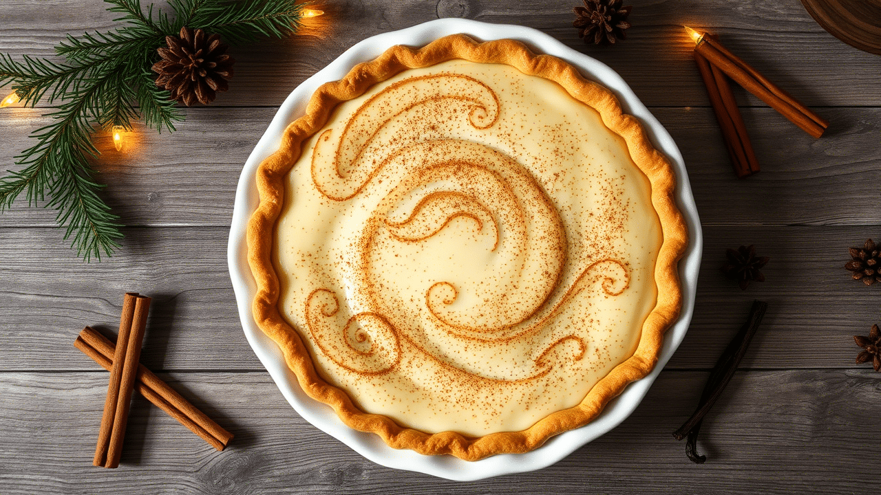 Christmas Eve Cinnamon-Vanilla Creamy Custard Pie: A Professional's Guide