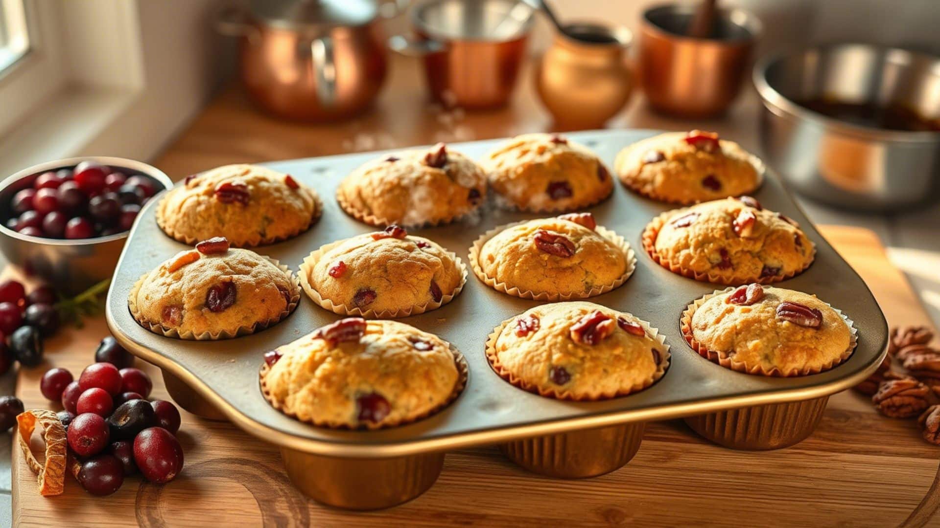 Cranberry, Orange & Pecan Muffins: The Perfect Trinity of Fall Flavors